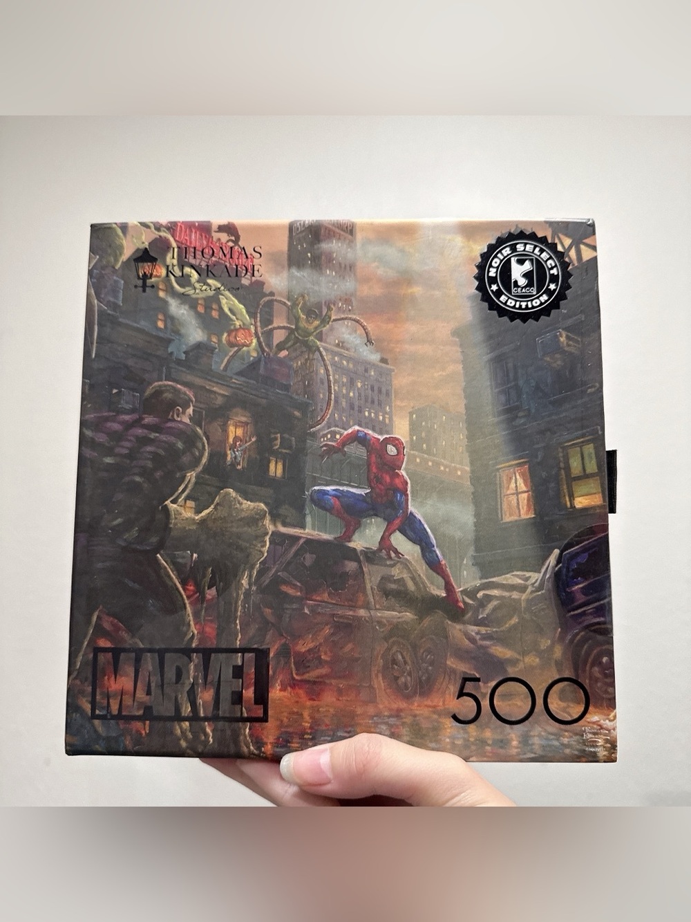 Thomas Kinkade Marvel Spider-Man 500 Piece Jigsaw Puzzle